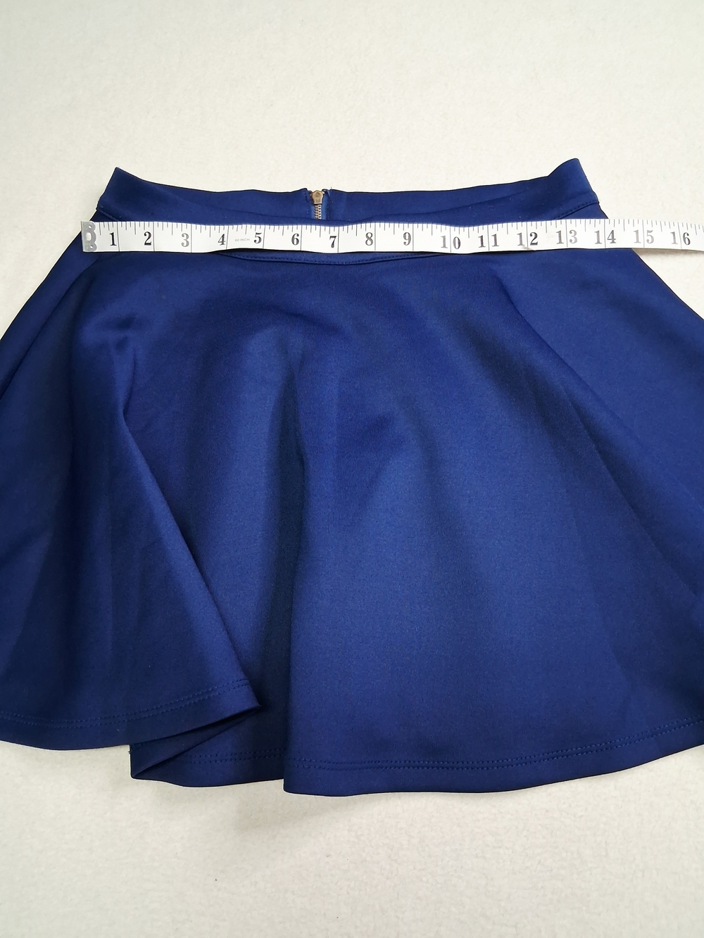 4/20$ UK2LA Navy Flared Skater Mini Skirt - Picture 4 of 6
